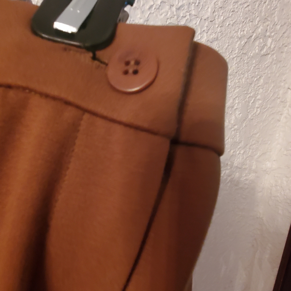 Eileen Fisher 2 Pc Set, Knit Top and Slacks In Beautiful Cocoa - Picture 6 of 8